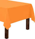 Gee Di Moda Rectangle Tablecloth - 60 x 126 Inch Orange Table Cloth for 8 Foot Rectangle Table - Heavy Duty Washable Fabric - for 8 Ft Buffet Table, Holiday Party, Dinner, Wedding & Baby Shower