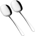 SIAIQIANG Extra-Large Serving Spoons Set,Food-Grade 18/8 Stainless Steel,11.4-Inch Serving Utensils Set,Ideal for Salads, Pasta Platters,Mashed Potatoes,Buffets,and More (2-Pack)