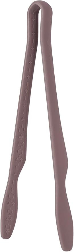 carrotez Silicone Tongs for Cooking, Anti-Slip,Non-Scratch Kitchen Tongs 9.5 inch Silicone Tongs 1Pack - Cocoa