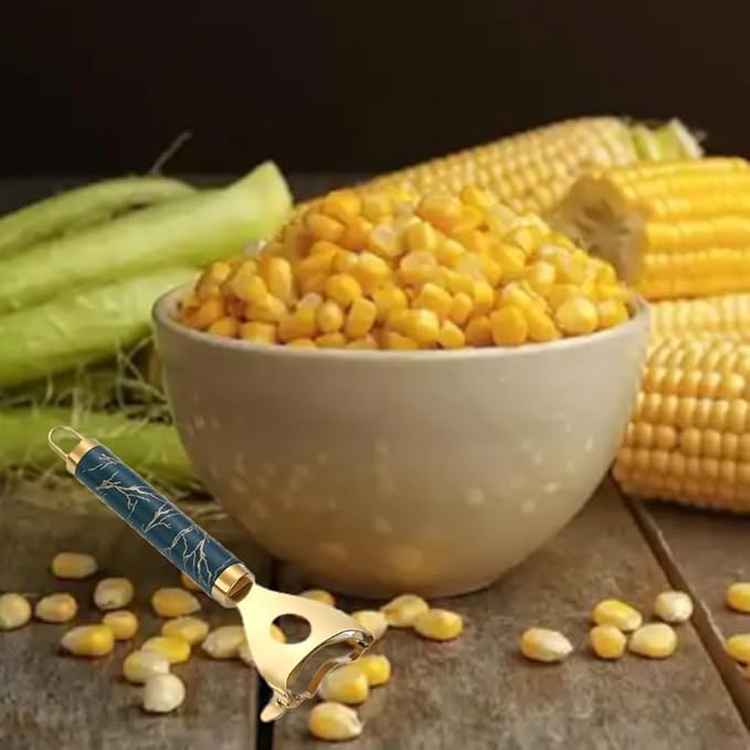 Latest Corn Peeler | Long-Handle Stainless Steel Kernel Remover | Fast, Labor-Saving & Safe | Easy-Clean Tool for Home, Restaurants & BBQs (CK-A(1Pcs))