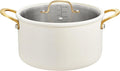 BEZIA Large Stainless Steel Stock Pot, 12 Quart Large Cooking Pot with Lid, Casserole with Lid, Even Heat Distribution, Induction Compatible Soup Pot, Ideal for Stews, Simmering & Soups