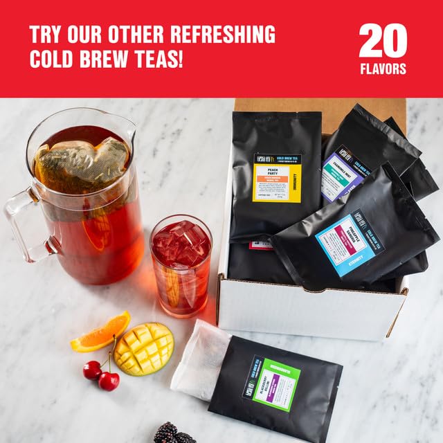 Tiesta Tea - Pineapple Sangria Cold Brew, Loose Leaf, Premium Low Caffeinated Iced Blend, 10 Packets, Brews One 64oz Pitcher