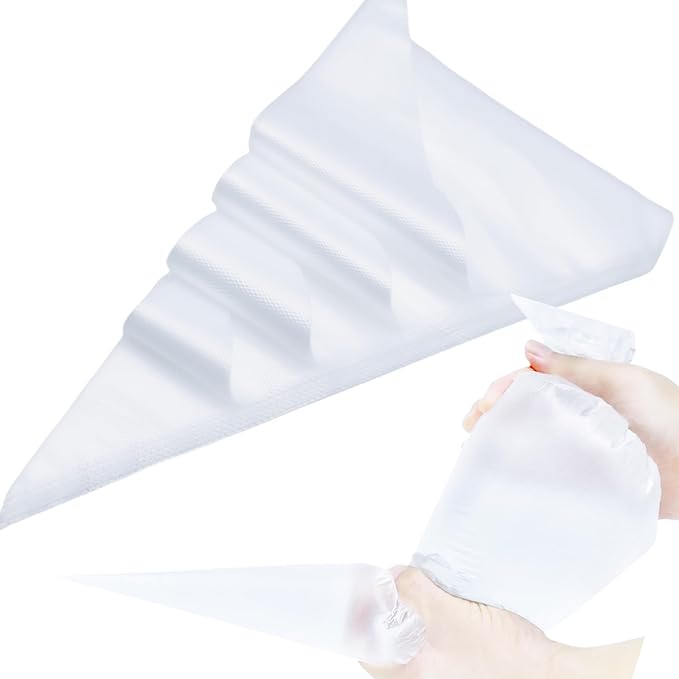 XXL 24 Inch Extra Large Piping Bags,100 Pack Disposable Pastry Bags,Thick Anti-Burst Icing Piping Pastry Bags For Frosting Decorating Cake Cupcake Cookie (XXL 24 Inch-100 Pack)
