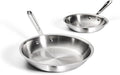 All-Clad D3 3-Ply Stainless Steel Fry Pan Set 2 Piece, 8, 10, Inch Induction Oven Broiler Safe 600F Pots and Pans, Cookware Silver