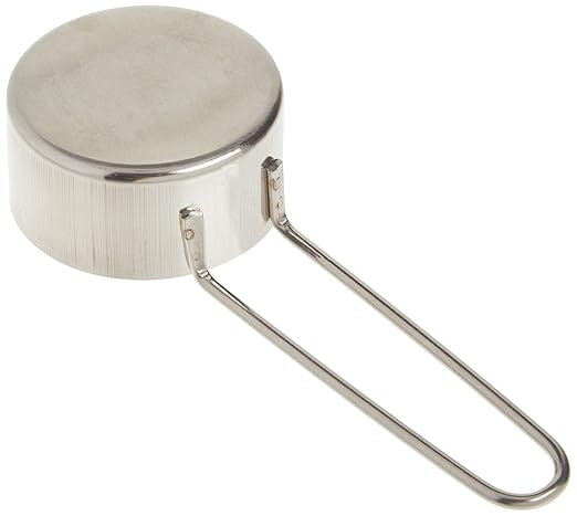 American METALCRAFT, Inc. 1/4 Stainless Steel Measuring Cup, 1/4-Cup, Silver,MCW14