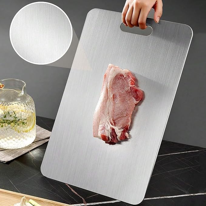 Titanium Cutting Board - 100% Pure for Kitchen - Cutting Edge Hygiene & Durability, Home Cooking