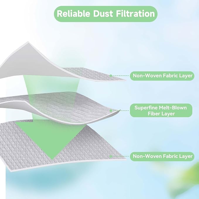 6 Pack Q5 vacuum bags for Roborock Q5 Max+, Q7 M5+, Q10 S5+, Q10 X5+, Q8 MAX+, Q7 MAX+, S7 Max Ultra, S8+ Robot Vacuum, Disposable Dirt Disposal Bags