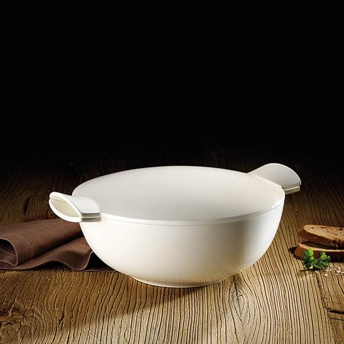 Villeroy & Boch Soup Passion Tureen with Lid, 84.5 Ounces, Premium Porcelain, Made in Germany, 12.5 x 10.25 x 4.5 in