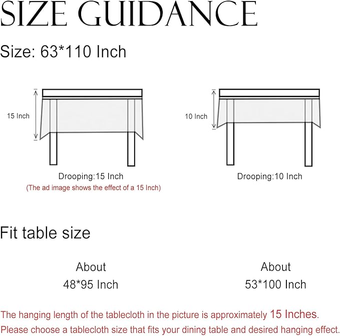 ISAENNE Designer French Extra Long Rectangular Tablecloth,Linen Orange Floral Pattern Indoor Table Cloth,Wrinkle Resistant Decor Table Cloth for Dining Thanksgiving Kitchen,63"*110"-Alvarado D