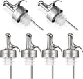 Olive Oil Spouts, Stainless Steel Pour Spout, Olive Oil Pour Spout for Dispenser, Pour Bottle Spouts, Suitable for Beverage,Vinegar and Sauce for Home Kitchen -6PCS
