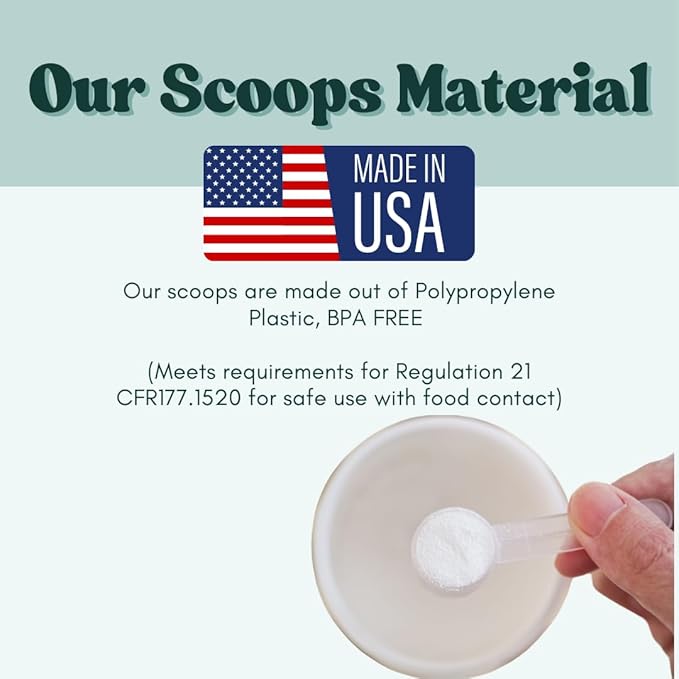 2 Teaspoon (2/3 Tablespoon | 10 mL) Long Handle Rounded Scoop for Measuring Coffee, Pet Food, Grains, Protein, Spices and Other Dry Goods (Pack of 25)