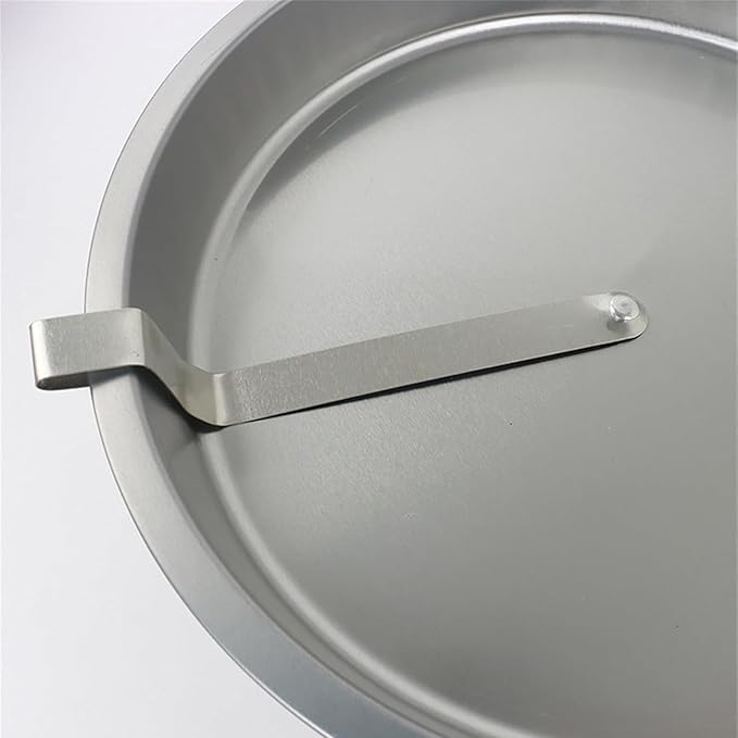 Easy Release Pans Round with Lever, 9.7" Quick Release Easy-Out Cake Pan Set,Baking Tools Pans Stainless Steel Round,Apple Pie Bake & Serve Sets, For All Kinds of Bases (2)