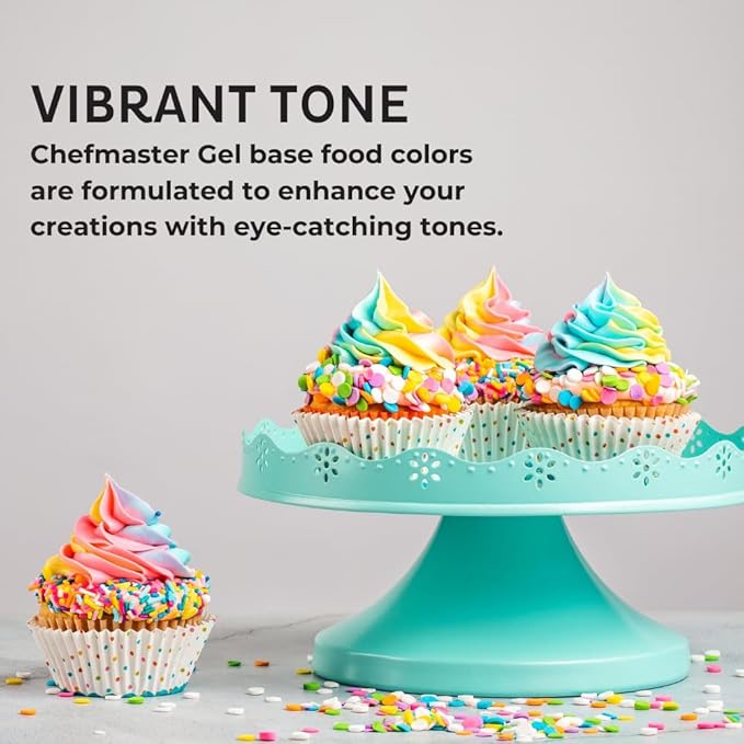 Chefmaster Burgundy Gel Food Coloring | Vibrant, Fade-Resistant Dye for Icing, Frosting, Fondant | Easy-to-Use | 1 oz | USA Made