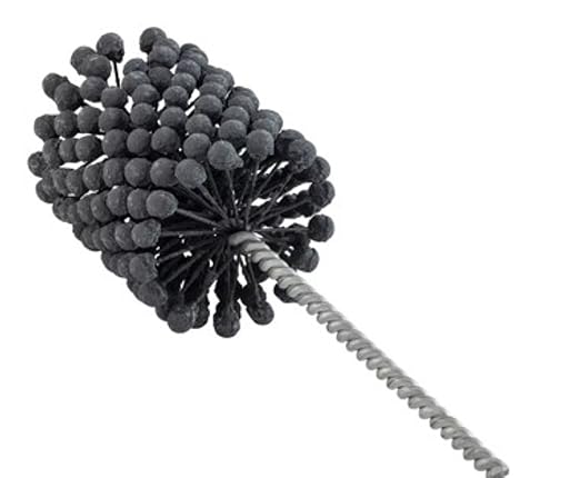 TwistFlex Cylinder Hone | 4-1/4” 240SC Flexible Cylinder Honing & Deburring Tool | 4.25” Bore Brush for Hole Diameters 4” – 4.27” | Silicon Carbide 240 Grit 0.354” Shank 13-1/2” Length
