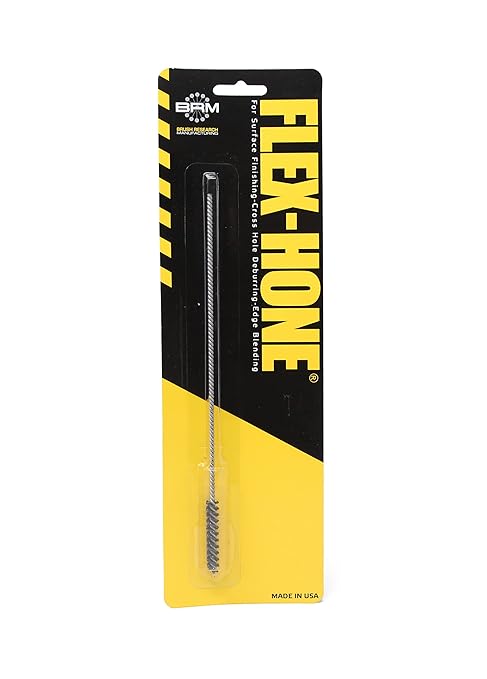 Brush Research BC64M60 FLEX-HONE®, 1/4" (6.4mm) Diameter, 60 Grit, Silicon Carbide, for Mild Steel, Stainless Steel, Cast Iron and Softer Ferrous Materials