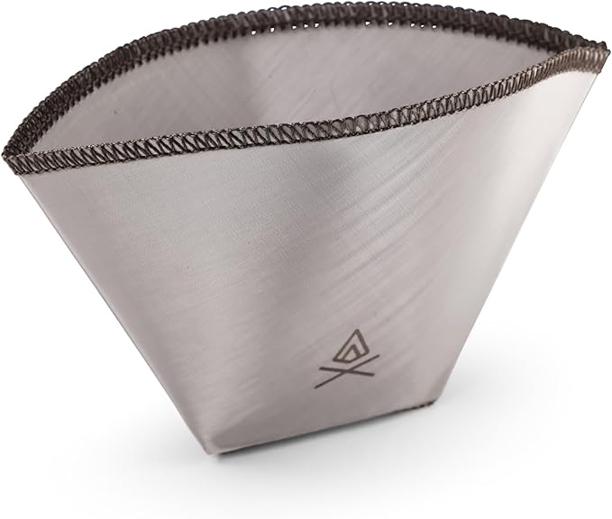VSSL – Nest #1 Reusable Coffee Filter | Stainless Steel Mesh Filter | Pour over Filters for Camping | Sustainable & Eco-Friendly Coffee Gear | Compact, Durable & Adventure Ready | Pack of 1