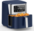 Nuwave Brio Plus 6-in-1 Air Fryer, 7-Qt Large Capacity, 50°F–400°F Precise Temp Control, Non-Toxic PFAS-Free Nonstick, Air Fry, Bake, Roast, Toast, Dehydrate, Reheat, 100 Presets, Dishwasher Safe