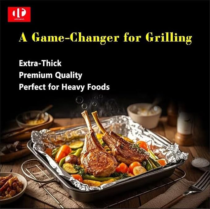 Superior Extra Heavy Duty Aluminum Foil 300 Sq Ft(15 In Wide) with about 30% More Thicker than Regular Heavy Duty Foil, Pack of 1