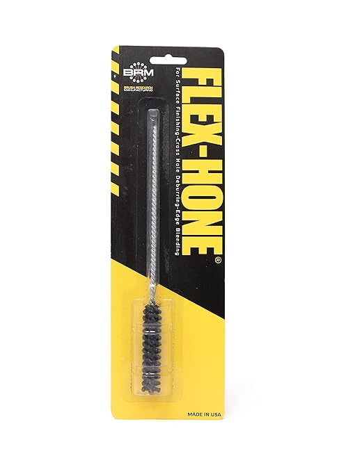 Brush Research BC1280 FLEX-HONE®, 1/2" (12.7mm) Diameter, 80 Grit, Silicon Carbide, for Mild Steel, Stainless Steel, Cast Iron and Softer Ferrous Materials