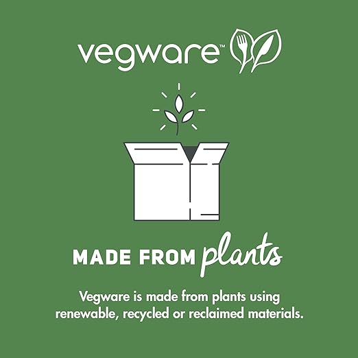 Vegware Compostable 16oz Molded Fiber To Go Containers, Case of 600, Nourish, No-Added PFAS, Reuseable, Bagasse, Meal Prep Food Storage, Suitable for Hot or Cold Food, Choice of Size 3 Lids & Bases