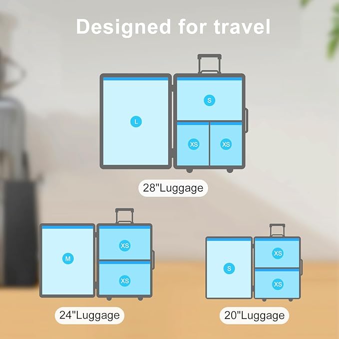 Vacuum Bags for Travel - Space Saver Combo 8 Pack