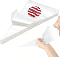 25 Inch Extra Large Piping Bags, AMBESTAR 100 Pieces Thick Disposable Anti Burst Icing Bags, Heavy Duty Icing Piping Bags Chocolate Royal Cupcake Cream Frosting Decorating Baking Supplies