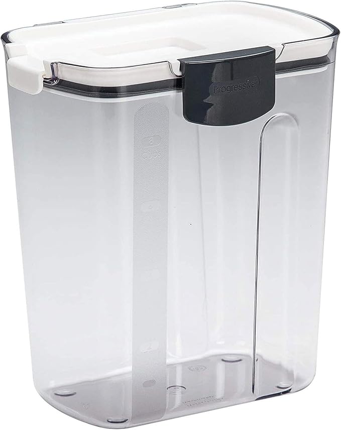 Progressive ProKeeper Baker's Airtight Kitchen Storage Canister Container Set for Flour, Sugar & More, Keeps Ingredients Fresh, with Accessories (Multicolor, 8- Piece)