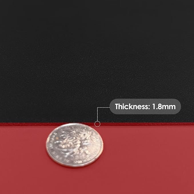 Dresser Cover Top - Can Be Used On Both Sides Waterproof and Easy to Clean Good Flatness Used for Dresser Table(Black+Wine Red 10x36)