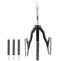 Engine Cylinder Hone Adjustable Deglazer Set for Grinding Holes from 2" to 7" in Diameter, Adjustable Brake Piston Honing Tools with Extra 3-Piece 4" Long Stones 220 Grit (4")