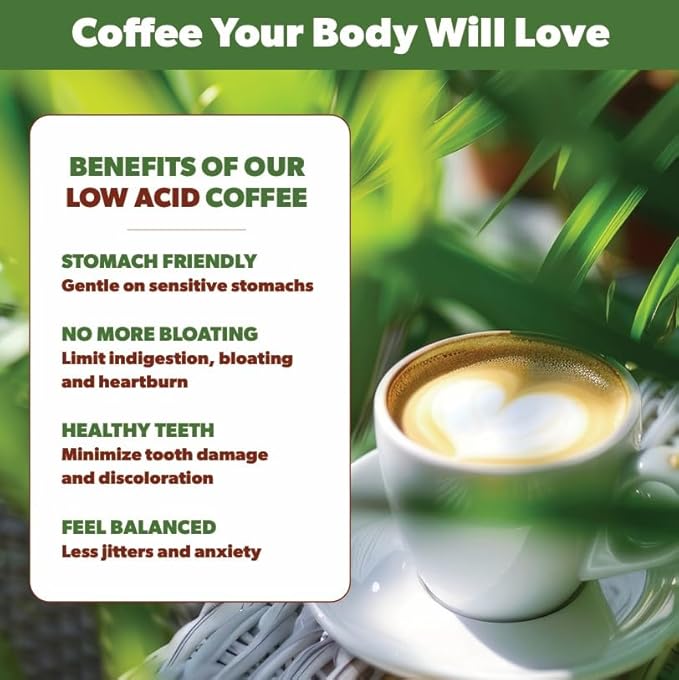 Low Acid Organic Coffee – Whole Bean, Mold-Free & Stomach Friendly by Java Planet, Sumatran Single Origin Coffee, Dark Roast, Smooth Full Flavored, 2x1LB Bag