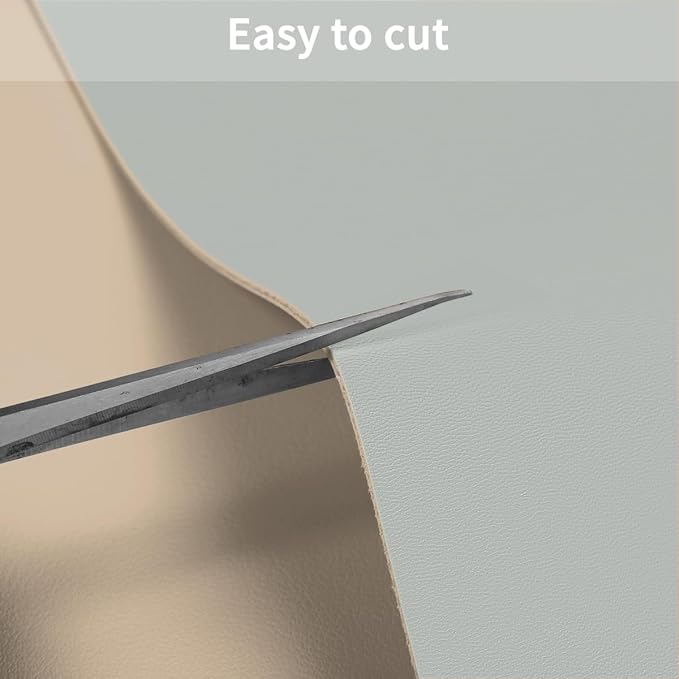 Leather Table Cover,1.8mm Thick,17x72 Inch Desk Cover,Dresser Cover Top,Dresser Protector Top,Dresser Cover,End Table Cover.(Light Brown+Gray,17x72)