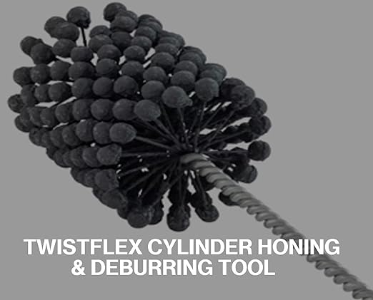 TwistFlex 2-7/8” 320 Silicon Carbide Cylinder Hone 71-73mm, Bores 2.75”-2.87” for KTM300XC-W Six Days 2014-18, KTM300XC-W E-Start 2003-18, CBR900RR 1996-99, KTM300MXC 1993-2005, KTM300EXC 1990-2005
