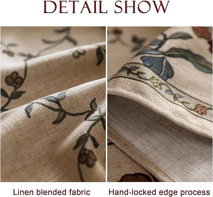 patdrea Designer Vintage French Square Tablecloth,Fall Country Breathable Floral Table Cloth,Italian Dacorative Cover for Kitchen Dining,Tea Party,Christmas,Thanksgiving,67"x67"-Oliveirad