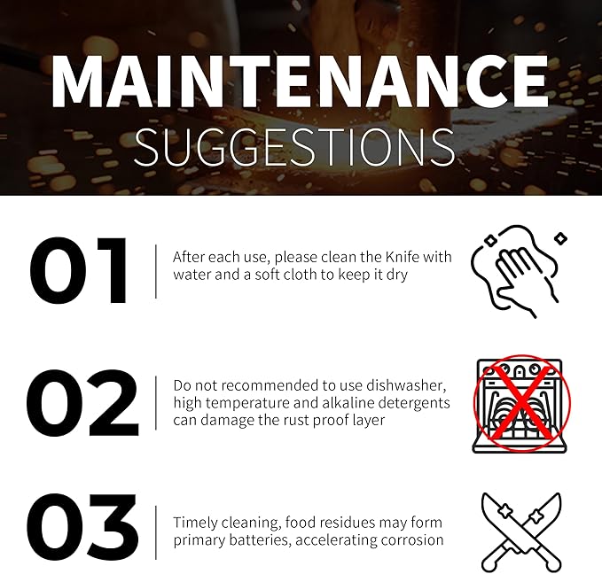 Zhang Xiao Quan Since 1628 15-Piece Kitchen Knife Block Set with Sharpening Steel Knive Set Ergonomic Handle (Black)