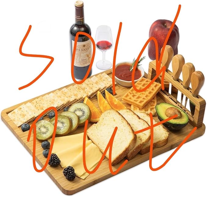Cutting Board Wood Chopping Board Double Sided Charcuterie Boards Serving Board Kitchen Essential House Warming Hostess Host Gift Serving Tray for Christmas Wedding Birthday Anniversary Charcoal