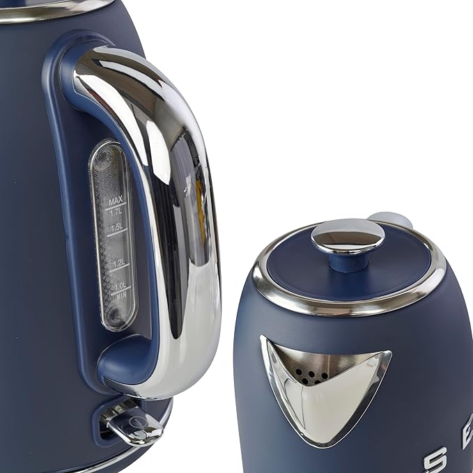 Servappetit Electric Retro Serv Kettle Navy Blue