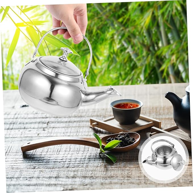 Stainless Steel Stovetop Tea Kettle - Whistling, Wear-resistant, Home Supplies
