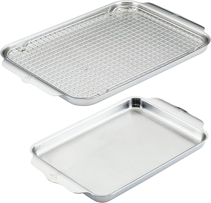 Hestan Provisions OvenBond – 3-Piece Tri-ply Baking Sheet Set – Professional Stainless Steel Bakeware
