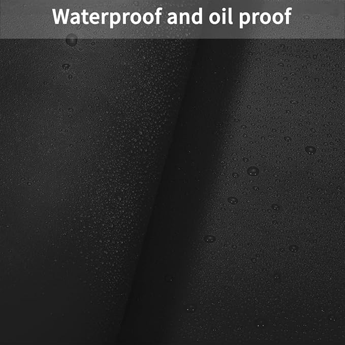 Leather Table Cover,1.8mm Thick,12x72 Inch Desk Cover,Dresser Cover Top,Dresser Protector Top,Dresser Cover,End Table Cover.(Black+Gray,12x72)