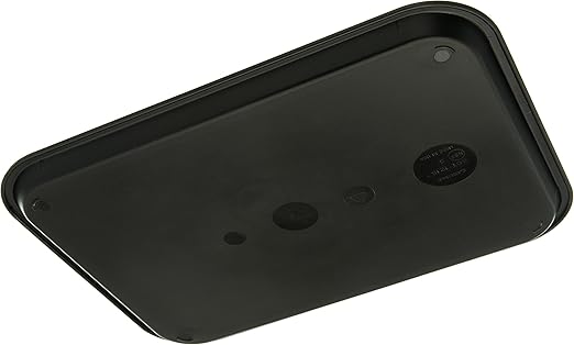 Carlisle FoodService Products CFS CT121603 Cafe Standard Plastic Cafeteria/Fast Food Tray, NSF Certified, BPA Free, 16" Length x 12" Width, Black (Pack of 24)