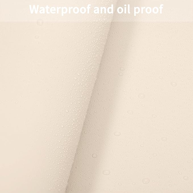 Leather Desk Mat,1.8mm Thick,12x60 Inch Desk Cover,Desk Protector Mat,Dresser Cover Top,Vanity Protector Mat,Vanity Cover,Vanity Cover Top Protector(Off White+Light Gray,12×60)