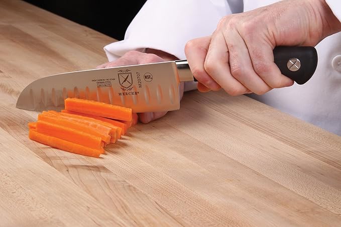 Mercer Culinary Genesis 8-Piece Magnetic Board Knife Set, 14 1/8 x 10 1/4, 13 inch high, Stainless Steel