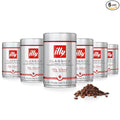 Illy Whole Bean Coffee, Classico Medium Roast - Mild & Balanced - 100% Arabica - Whole Beans - Pressurized Packaging Sealed for Freshness - 8.8oz can (Pack of 6)