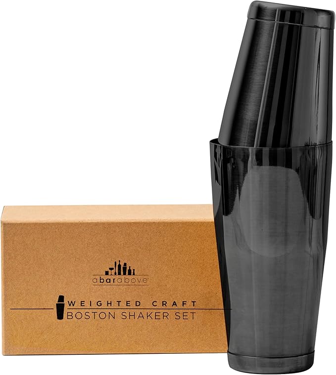 A Bar Above Professional Boston Shakers Set, 18oz and 28oz, Weighted Cocktail Shaker Set, for Bartenders, Pro Bar Shaker, Made from Premium Stainless Steel 304