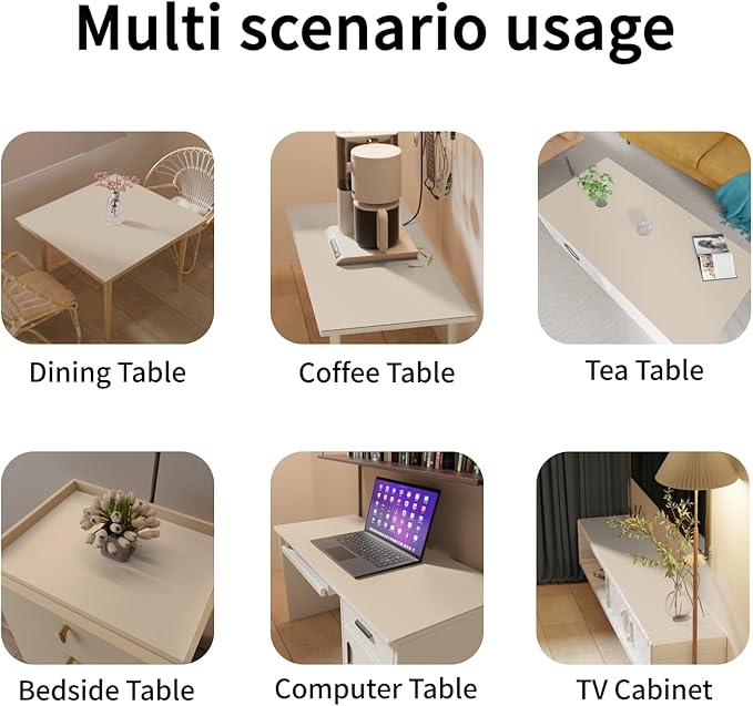 Leather Desk Mat,1.8mm Thick,12x60 Inch Desk Cover,Desk Protector Mat,Dresser Cover Top,Vanity Protector Mat,Vanity Cover,Vanity Cover Top Protector(Off White+Light Gray,12×60)