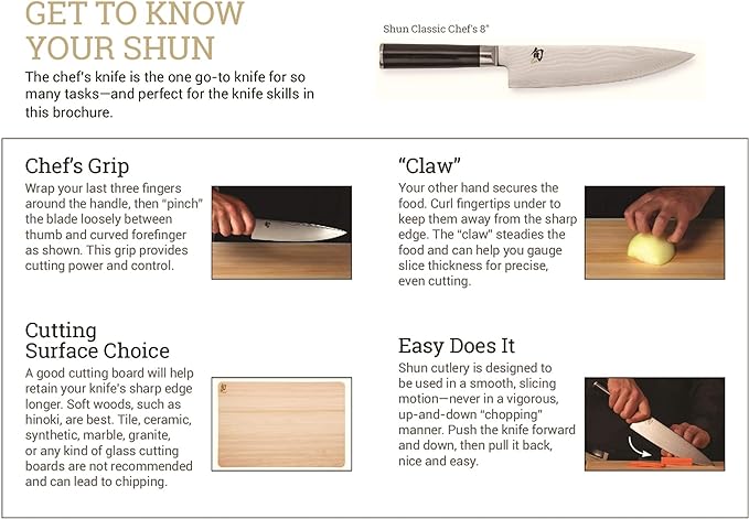 Shun Saya Sheath, Universal Fit for 7”-8” Chef and Santoku Knives, Blonde Beech Wood, Knife Edge Guard for Professional and Home Chefs