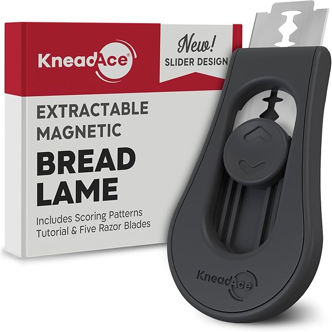 KNEADACE Bread Lame & Sourdough Starter 34oz Pro Jar Double Pack