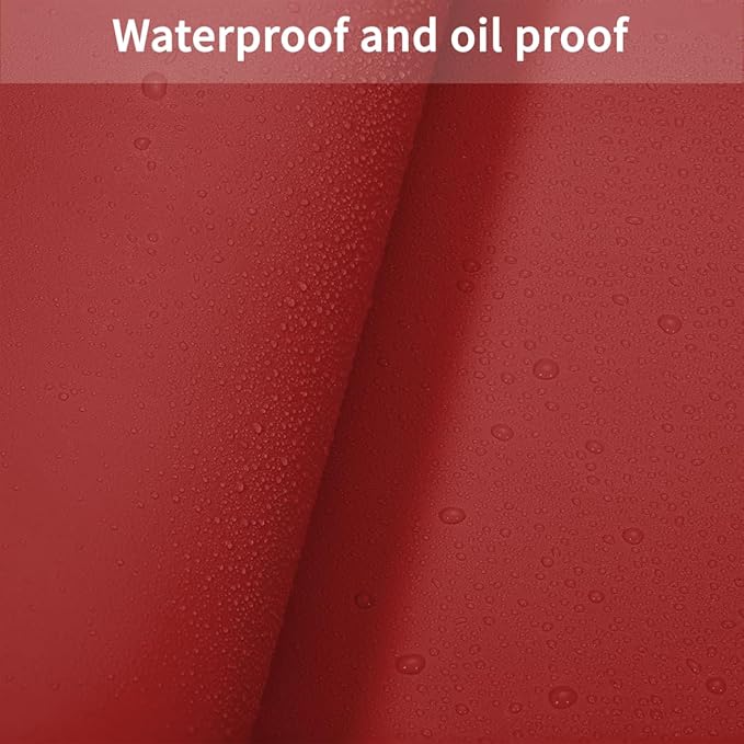 Leather Dresser Cover,1.8mm Thick,14x90 Inch,Dresser Protector Top,Dresser Top Protector,Dresser Cover Top,Dresser Top Cover,Dresser Cover Top for Bedroom.(Black+Wine Red,14x90)