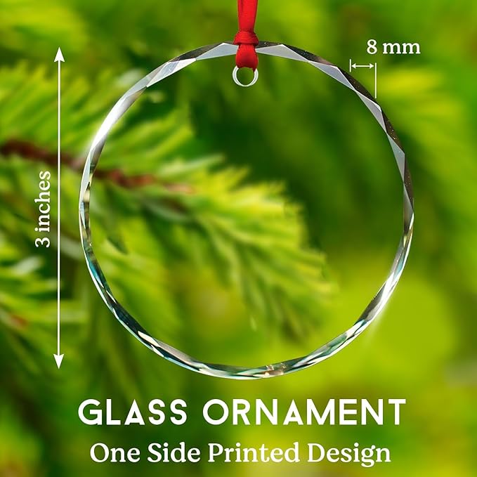 Custom Microphone Glass Ornament Christmas 2025, Microphone Xmas Ornaments Gifts for Singer Karaoke Fans, Personalized Singer Ornament Christmas Tree with Text & Name, Vocalist Glass Ornaments Gifts