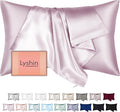 Mulberry Silk Pillow Cases Standard Size with Hidden Zipper, Ultra Smooth and Soft Breathable Cooling Silk Satin Pillowcase for Hair and Skin, Gifts for Women Men (Lavender, 20x26 Inches, 1 Pack)